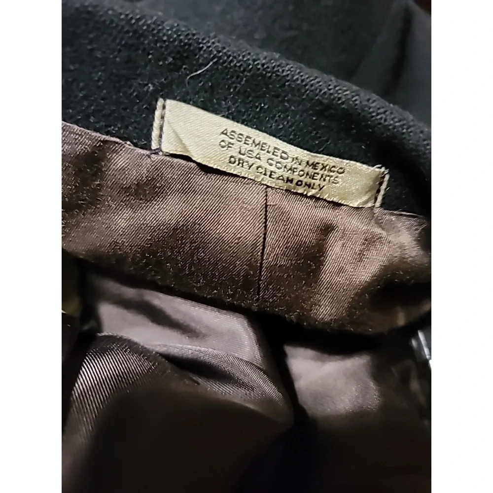 VTG AKA Eddie Bauer Men's‎ 100% Camel Hair 2 Button Black Sz 46R Sport Coat